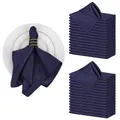 2023 30Ps Satin Table Napkins 43x43cm Square Dinner Napkins Washable Soft Table Napkins for Wedding