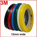 12mm 3M 471 Premium Perfomance Strong Vinyl Tape Bundle Set for Decoration Masking YELLOW BLACK BLUE