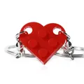 1pcs Red Love Heart Building Block Keychains ForCouples Friendship Women Men Girl Boy Love Heart