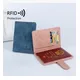 New RFID Passport Holder Convenient Multifunctional ID Card Holder Magnetic Buckle Storage Travel