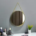 Bathroom Makeup Hanging Mirror Cosmetic Mirror Round Square Hexagon Shape Decorative Mirror Wall