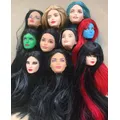 1/6 Rare Face Doll Heads Colorful Hair Doll Accessories Girl Collection Toy Figures Original Doll