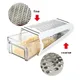 2 Sided Cheese Grater Vegetables Grater With Container ABS Case Carrot Cucumber Slicer Cutter
