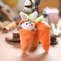 Cute Creative Carrot And Rabbit Plush Doll Detachable Transformed Rabbit Carrot Pendant