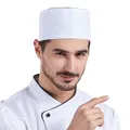 Food Serve Man's Chef Hat Japanese-Style Black Kitchen Cap Sushi Restaurant Waiter Breathable Work