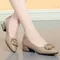 Women Fashion Sweet Light Weight Brown Spring Slip on Flat Shoes Lady Casual Black Pu Leather Office