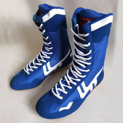 2024 wrestling shoes Boxing shoes Martial Arts Taekwondo Sanda training special high help boxing