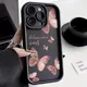 Case for IPhone 15 Painting Pink Butterfly Silicone Phone Case for IPhone 15 14 13 12 11 Pro Max X
