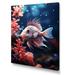 Highland Dunes Beautiful Fish in Coral World - Print on Canvas Metal in Blue/Red | 32 H x 16 W x 1 D in | Wayfair 4ED4DF83CBE84D839A31C225C3088D2E