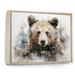 Millwood Pines Bear Portrait Necessities On Canvas Print Canvas, Cotton in Brown | 12 H x 20 W x 1 D in | Wayfair 22F9518E27434972A5133E0688AF79B5