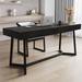 Corrigan Studio® Ash wood modern simple office desk Wood in Black | 29.52 H x 62.99 W x 23.62 D in | Wayfair D4F2CDB3C4F5404BAF8493AF3CFA9433