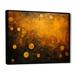 Wrought Studio™ Amber Asteroids Solar System Space - Our Solar System Canvas Wall Art Metal in Yellow | 24 H x 32 W x 1 D in | Wayfair