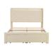 Ebern Designs Samir Bookcase Storage Bed Upholstered/Metal in Brown | 48 H x 85 W x 62.2 D in | Wayfair 1F778184D5CE45BA8E0F61B90C649669