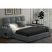 Latitude Run® Queen Size Upholstered Platform Bed Upholstered in Gray | 40.7 H x 81.6 W x 81.6 D in | Wayfair 4BBF42A9E8DE4774AEC164B86FE389FC