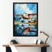 17 Stories Plane Wildlife Takeoff Anticipation On Canvas Print, Cotton in Blue/Orange | 20 H x 12 W x 1 D in | Wayfair