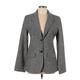 Eddie Bauer Wool Blazer Jacket: Below Hip Gray Print Jackets & Outerwear - Women's Size 10