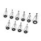 8Pcs Stainless Steel Fishing Rod Tip Ring Eye Guide With Ring Repair Kit