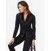 J.McLaughlin Women's Betty Shirt Black, Size XS | Nylon/Spandex/Catalina Cloth