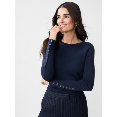 J.McLaughlin Women's Jamey Sweater Navy, Size Medium | Cotton