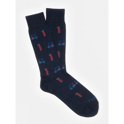 J.McLaughlin Men's Golf Bag Socks Navy | Cotton/Nylon/Spandex