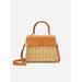 J.McLaughlin Women's Royalton Wicker Handbag Natural | Raffia