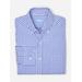 J.McLaughlin Men's Collis Classic Fit Shirt in Gingham Blue/White, Size 2XL | Cotton