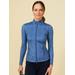 J.McLaughlin Women's Billie Jacket in Spotique Denim/Blue, Size Small | Spandex/Denim