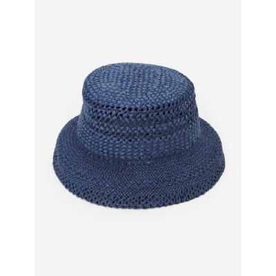 J.McLaughlin Women's Delia Straw Bucket Hat Denim