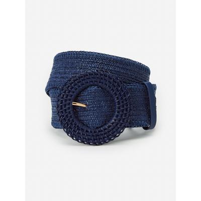 J.McLaughlin Women's Popie Grasscloth Belt Navy, Size Extra Small/Small