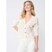 J.McLaughlin Women's Brigitta Cashmere Cardigan Ivory, Size Large