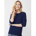 J.McLaughlin Women's Leia Cashmere Sweater Classic Navy, Size Medium