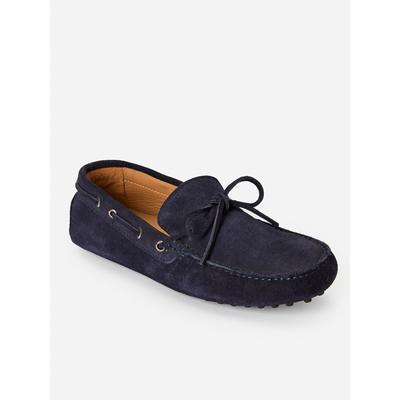 J.McLaughlin Men's Linus Suede Driving Moccasins Navy, Size 11