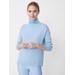 J.McLaughlin Women's Clara Cashmere Turtleneck Top Light Blue, Size Small