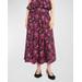 Emmy Floral Cotton Midi Skirt