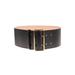 Belt In Smooth Leather With Maxi Golden Buckle