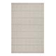 Tapis tissé main blanc crème à bouclette pure laine et coton 140x200