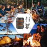 ammoon Camping gear Pot Set Cook Set Cook Set Cookware With Picnic Pot Set With Stove Picnic Set With And With And Spoon Qudai Mewmewcat