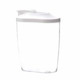 JeashCHAT Rice Storage Container Dry Food Airtight Container Pet Dog Cat Food Canister BPA Free Clear Plastic Kitchen and Pantry Organization Bin for Oatmeal Grain Cereal Pasta Flour