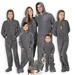 Footed Pajamas - Family Matching Shadow Gray Hoodie One Pieces for Boys Girls Men Women and Pets - Pet - Medium (Fits Up to 25 lbs)