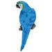 DEWIN Parrot Toy - Parrot Model Toy Resin Realista Bird Ornament Figurine Parrot Model Toy Garden Sculpture Wall Decor(Blue Right)