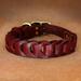 Braid Genuine Leather Dog Collar Width 3cm Adjustable for Large Dogs Luxury L XL