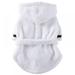 Dsseng Pet Pajama With Hood Thickened Luxury Cute Soft Cotton Hooded Bathrobe Quick Drying And Super Absorbent Dog Bath Towel Soft Pet Nightwear For Puppy Small Dogs Cats White