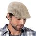 Htwon Men Ivy Flat Hat Solid Cotton Newsboy Gatsby Cap Golf Driving Irish Ascot Cabbie