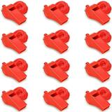 Emergency Whistles with Lanyard Loud Crisp Sound 12 Packs Plastic Whistle Bulk Ideal for Lifeguard Self-Defense and Emergencyï¼ˆRandom Colorï¼‰