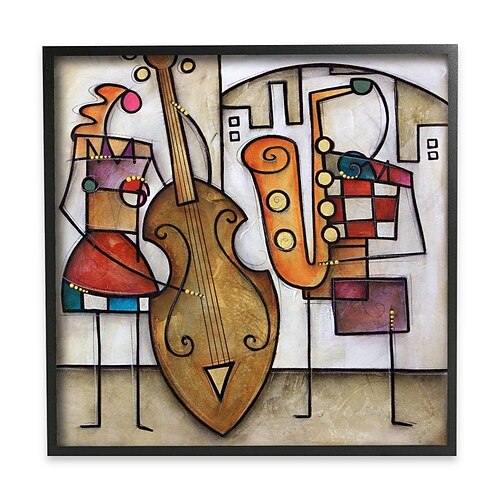 Handgefertigtes Ölgemälde auf Leinwand, Wandkunst, Dekoration, berühmte Picasso-abstrakte Figur für Heimdekoration, gerolltes, rahmenloses, ungedehntes Gemälde Image