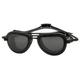 Dolfino Adult Aviator Shade Goggle Black Unisex