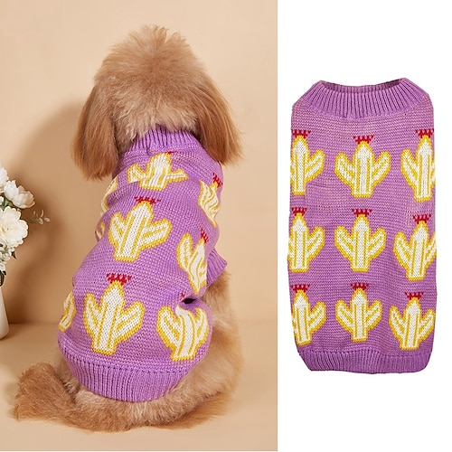 Hund Katze Pullover Jumper Niedlich Lässig Winter Atmungsaktiv Weich Waschbar Bequem Outdoor Alltagstauglich Hundebekleidung for Bichon Frise Zwergspitz Baby Haustier Papillon Klein Image