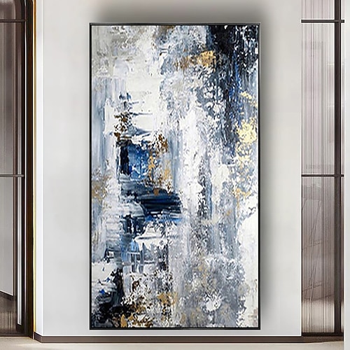 Handgefertigt Ölgemälde Handgemalte Vertikal Abstrakt Modern Ohne Innenrahmen (ohne Rahmen) Image