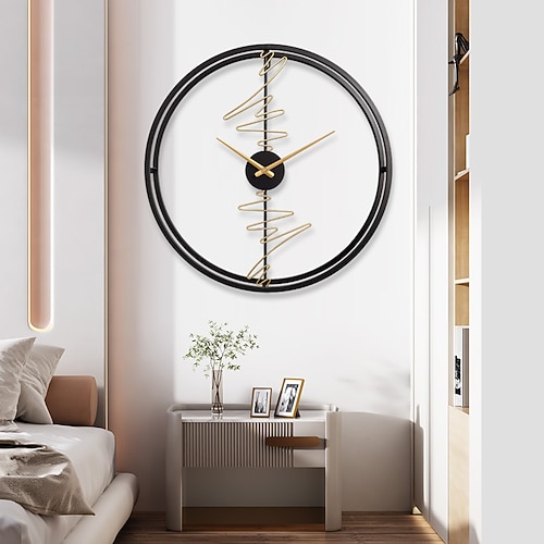 Moderne Heimdekoration, Mode, ruhige Uhr, Wohnzimmer, TV, Wandpersönlichkeit, Wanduhr, Kunstdekoration, Wanduhr, 60 cm Image