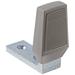 Rockwood 486.2C Steel Angle Door Stop 12 x 1-1/2 FH SMS Fastener with Plastic Anchor 1 Base Width x 2-1/2 Base Length 2-5/8 Height Zinc Plated Finish